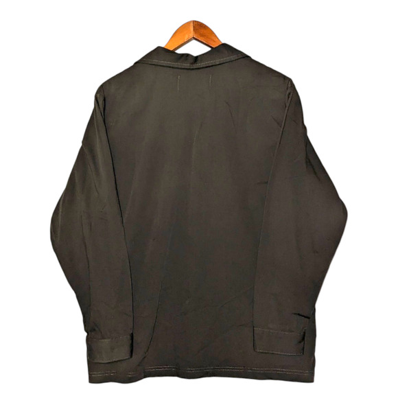 90s Twenty Six Red olive green military button up skate shirt - Picture 2 of 8